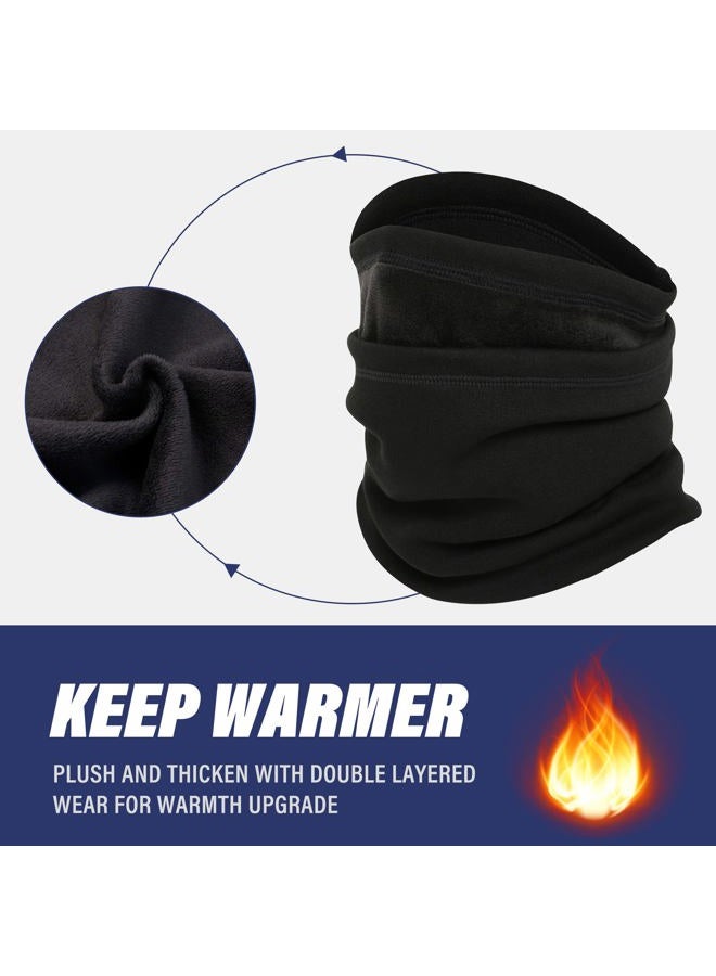 SUNMECI Neck Gaiter Warmer Ski Scarf Windproof Mask - Thick Fleece Neck Warmer Cold Weather Face Mask - Image 4