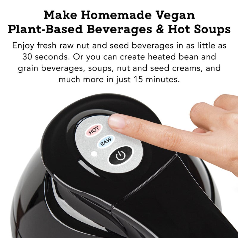 Tribest ترابست SB-130 سويا بيلا، آلة صنع حليب الصويا والحليب من المكسرات الأوتوماتيكية، ستانلس ستيل كبيرة، فضية - Image 3