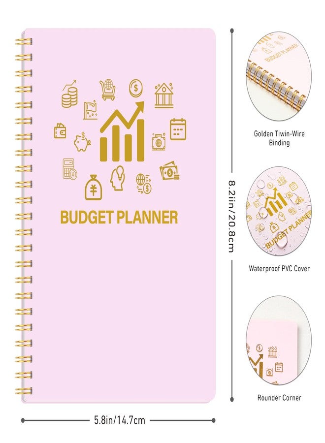 Kamoy Budget Planner - Monthly Financial Planner Organizer with Expense Budget Book/Expense Tracker Notebook/Accounting Book to Manage Your Money Effectively, Start Anytime, A5(5.8" * 8.2") Pink - Image 5