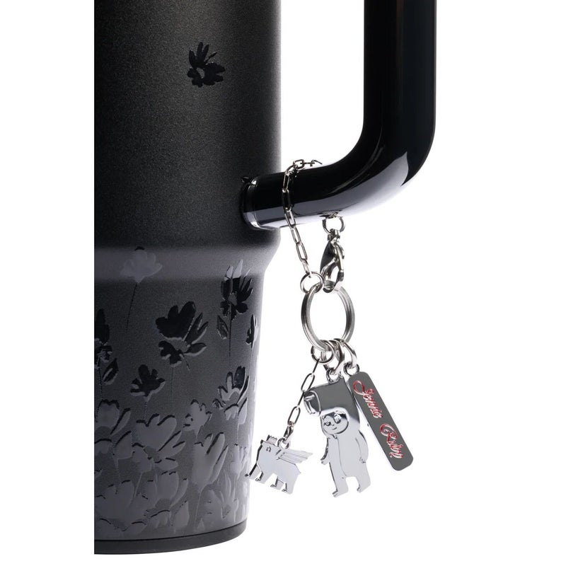 Stanley Best 30oz Stainless Steel Vacuum Insulated Tumbler with Handle and Straw Lid, Travel Mug for Cold & Hot Drinks, Fits Car Cup Holder (Dark Floral / Midnight) - Image 5