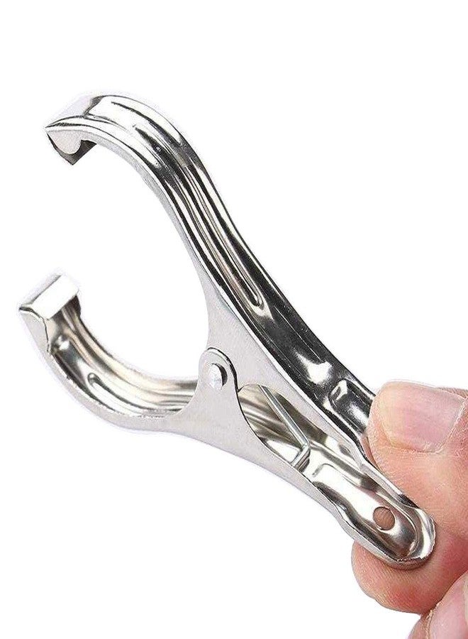 FOMMEN Metal ClothesPins,Row Cover Clips 20 Pack 3.5 Inch Stainless Steel Pool Towel Clips,Chair Clips for Beach Towels,Garden Clips，Greenhouse Clamps：Quilts, Blankets from Blow Away Or Decline - Image 4