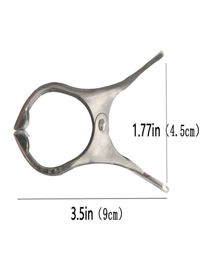 FOMMEN Metal ClothesPins,Row Cover Clips 20 Pack 3.5 Inch Stainless Steel Pool Towel Clips,Chair Clips for Beach Towels,Garden Clips，Greenhouse Clamps：Quilts, Blankets from Blow Away Or Decline - Image 2