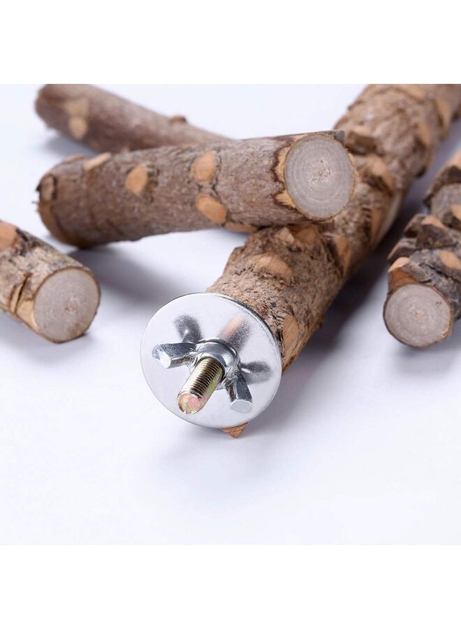 Bird Perch Nature Wood Stand for 3-4pcs Small Medium Parrots - Image 4