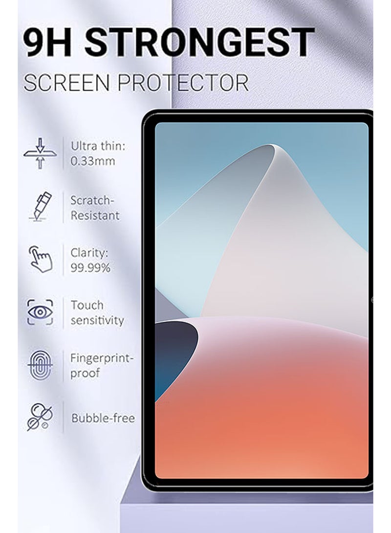 REWO For Oppo Pad Air - 10.36 inches - Tempered Glass Screen Protector - Premium HD Delicate Touch , Higher Transparency , Easy to Install ,Anti-scratch and Bubble-free Screen Protector - Clear - Image 4
