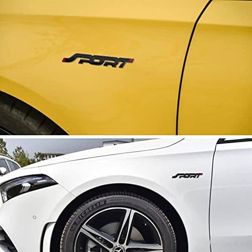 YOMITH 3D Sport Letter Car Logo Sticker, Compatible with Cars, Bikes, Moped, Black - Image 5