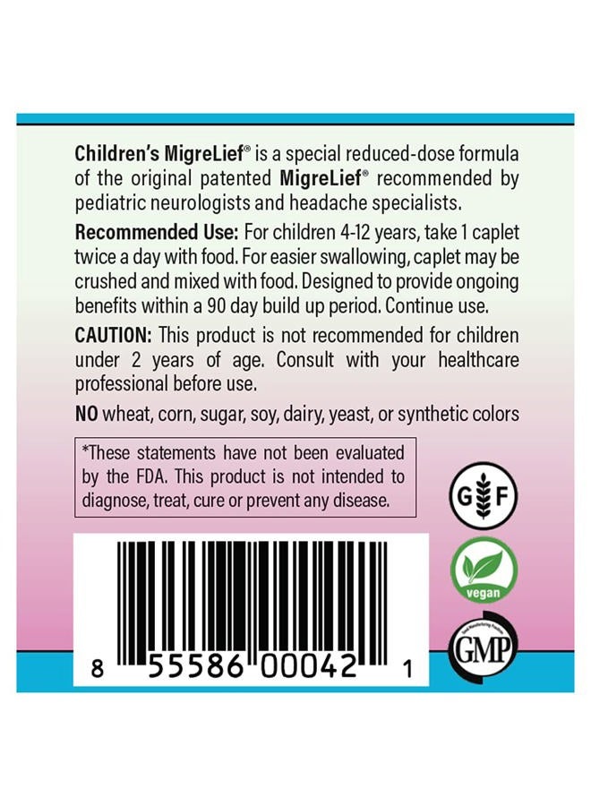 MigreLief ميغريليف للأطفال® - علاج ثلاثي مع بورا كول™ - دعم غذائي للأطفال الذين يعانون من الصداع النصفي - 60 قرص/إمداد لمدة شهر - Image 5