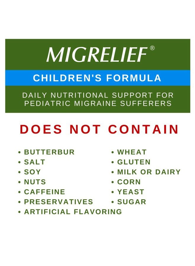 MigreLief ميغريليف للأطفال® - علاج ثلاثي مع بورا كول™ - دعم غذائي للأطفال الذين يعانون من الصداع النصفي - 60 قرص/إمداد لمدة شهر - Image 3