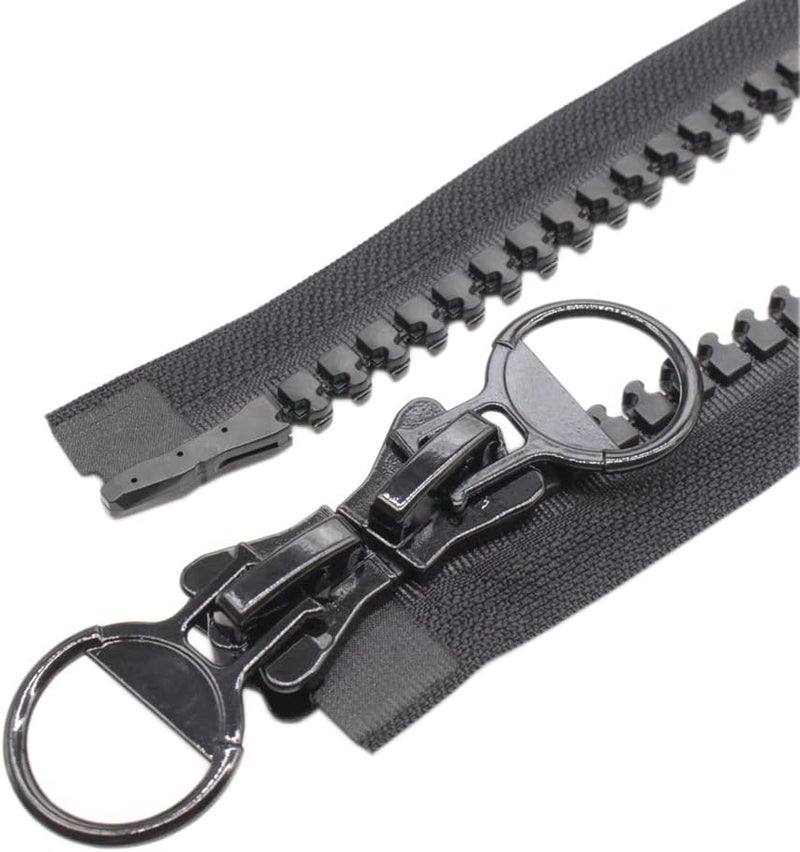 YaHoGa YaHoGa 75cm 20 Two Way Separating Super Large Plastic Resin Zipper for Sewing Tents Overcoats Down Jacket Winter Coat DIY Crafts Boat - Image 2