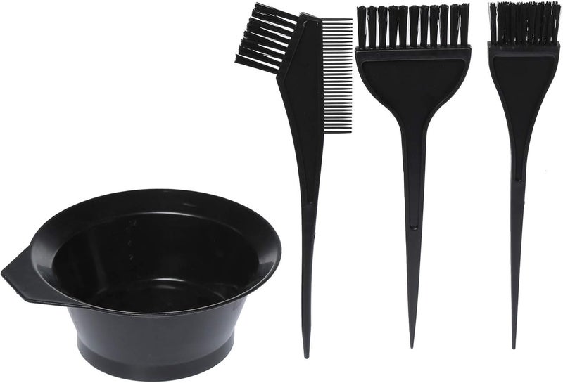 not known 4 Pieces Hair Dye Brush Kit, Black - PF-040 - Image 1