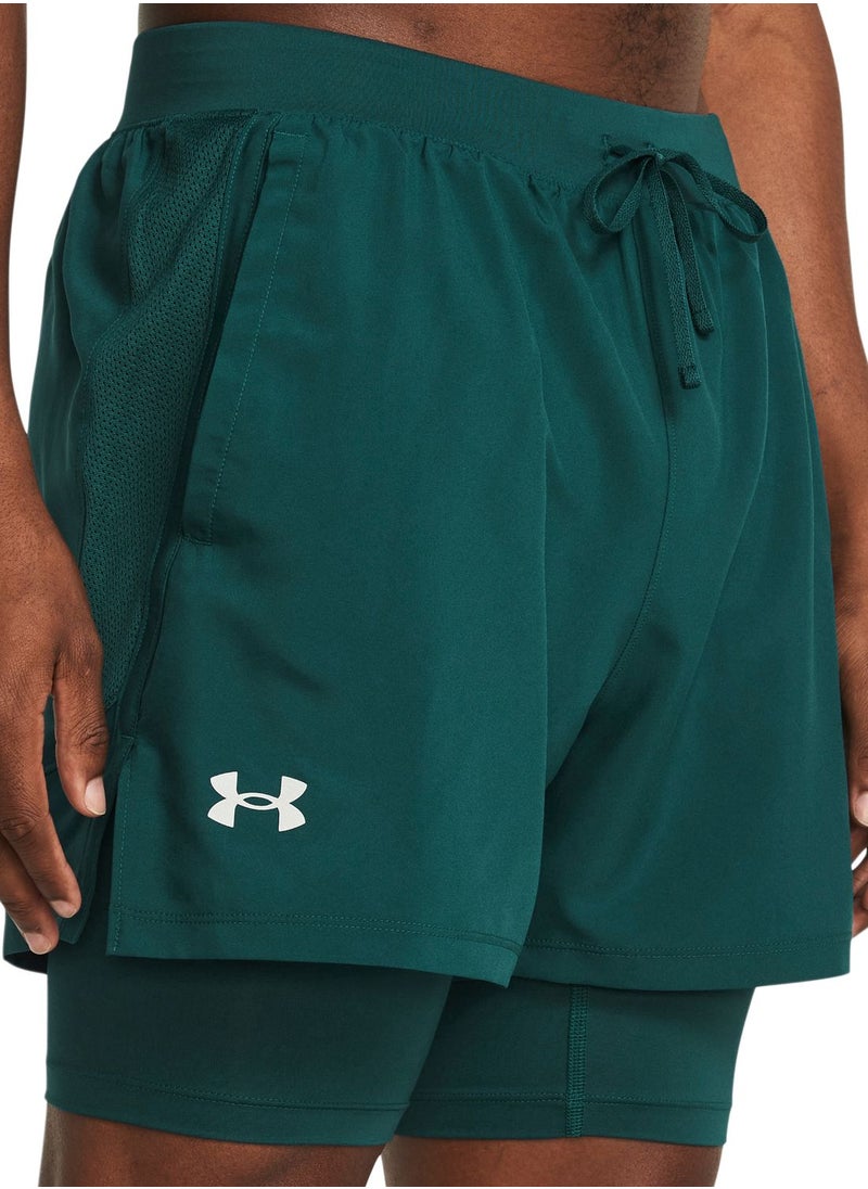 UNDER ARMOUR - Launch 5'' 2-In-1 Shorts - Image 1
