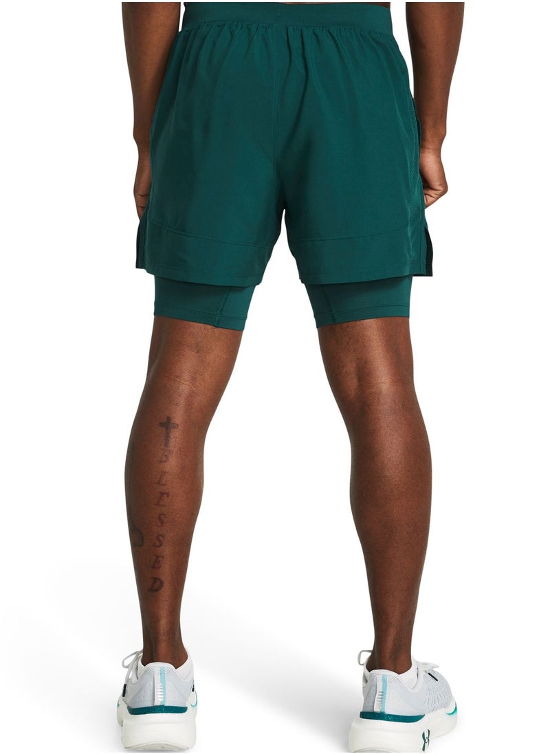 UNDER ARMOUR - Launch 5'' 2-In-1 Shorts - Image 1