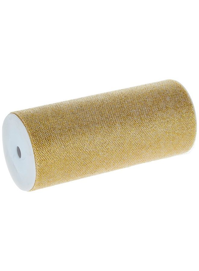 Berwick Offray Gold Sparkle Tulle by the Bolt, 6'' W, 25 Yards