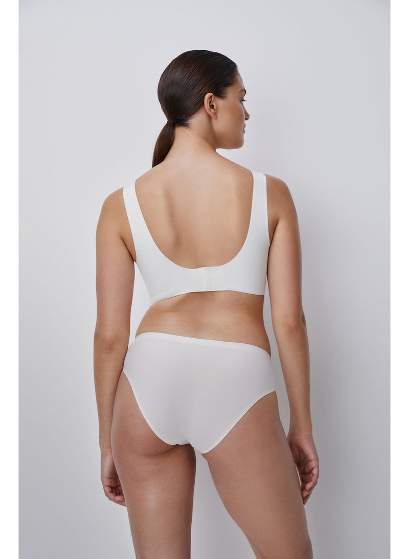 belle you Women’s High Waisted Thong Panties Plombir– Seamless Microfiber Briefs with Cotton Gusset, Wide Waistband, Invisible Plus Size Underwear for Daily Wear - Image 2