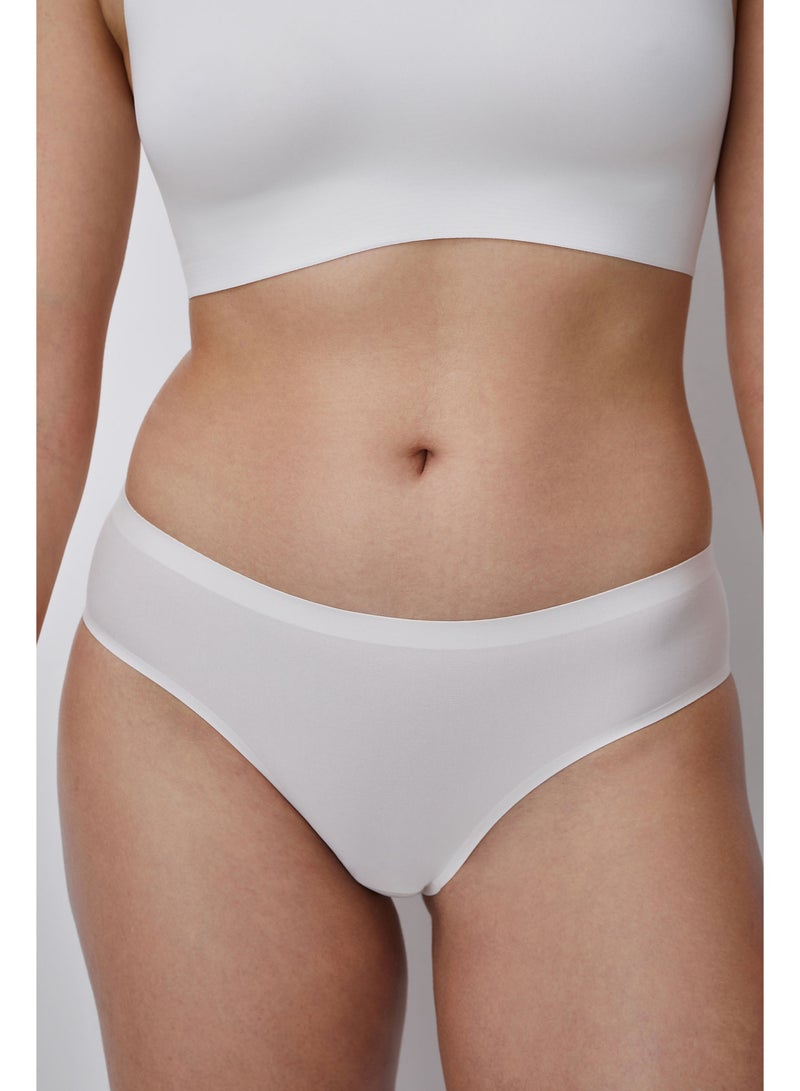 belle you Women’s High Waisted Thong Panties Plombir– Seamless Microfiber Briefs with Cotton Gusset, Wide Waistband, Invisible Plus Size Underwear for Daily Wear - Image 1