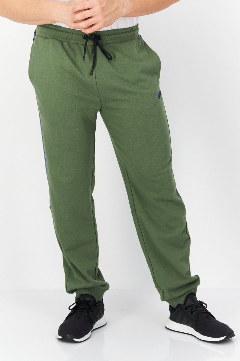 Ocean Pacific Men Regular Fit Embroidered Logo Jogger Pants, Tea Olive - Image 1