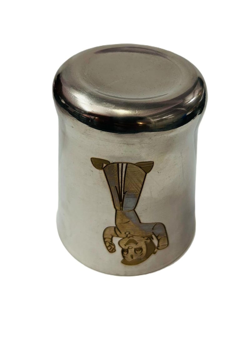 Sonanshi Sonanshi Stainless Steel Chota Bheem Character Drinking Glass for WaterMilk for Kids 100 ML Each Glass 1  - Image 4