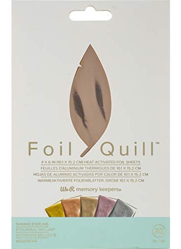We R Memory Keepers We R Memory Keepers 0633356606703 Foil Quill4 x 6 Inch SeatShining Starling 30 Piece ysm 