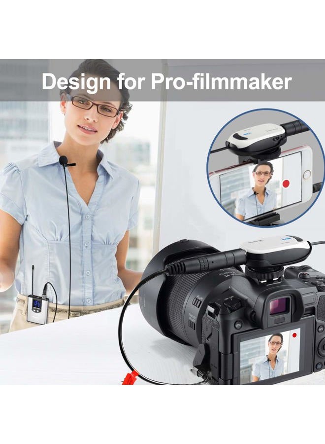 Alvoxcon TG220S Dual Wireless Lapel Mic for iPhone, DSLR Camera, PA Speaker, YouTube, Podcast, Video Recording, Conference, Vlogging, Church, Interview, Teaching - Image 2