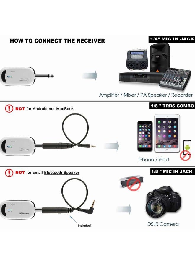 Alvoxcon TG220S Dual Wireless Lapel Mic for iPhone, DSLR Camera, PA Speaker, YouTube, Podcast, Video Recording, Conference, Vlogging, Church, Interview, Teaching - Image 4