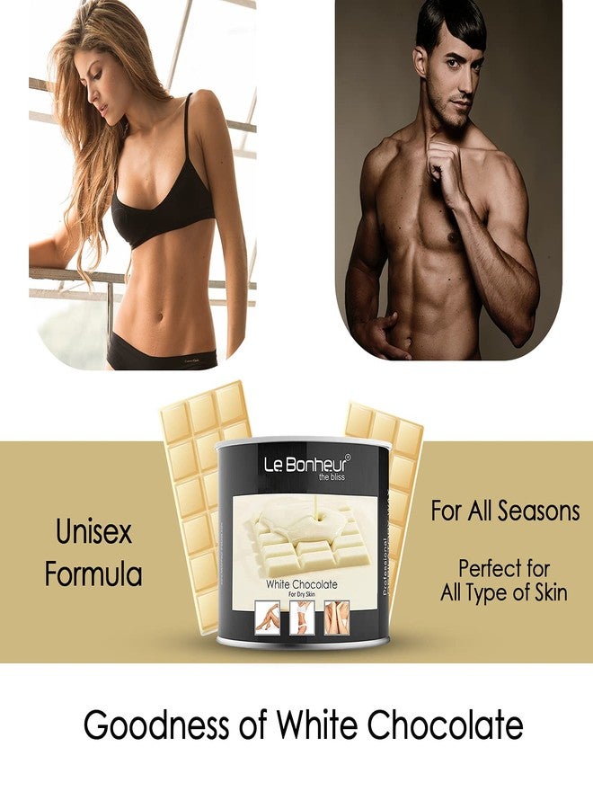 Le Bonheur.. Le Bonheur White Chocolate Wax | Pure Natural - No Skin Burn - Allergen Free | For Sensitive Skin with Elastic and Creamy Texture - Full Body Wax for All Hair and Skin Types | 350gm - Image 3