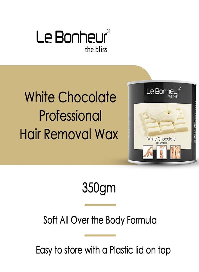 Le Bonheur.. Le Bonheur White Chocolate Wax | Pure Natural - No Skin Burn - Allergen Free | For Sensitive Skin with Elastic and Creamy Texture - Full Body Wax for All Hair and Skin Types | 350gm - Image 5