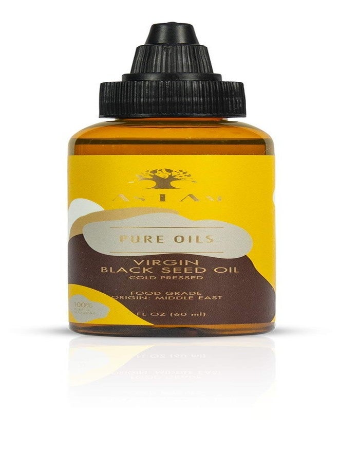 As I Am Pure Oils Virgin Black Seed Oil - 2 ounce - Cold Pressed Anti-Oxidant - 100% Pure Unrefined Nigella Sativa Seed Oil - Rich in Omega-6 and Omega-9 Fatty Acids - Enriched with Phytosterols - Image 1