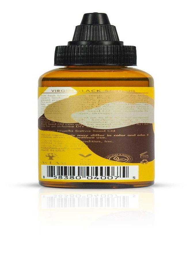 As I Am Pure Oils Virgin Black Seed Oil - 2 ounce - Cold Pressed Anti-Oxidant - 100% Pure Unrefined Nigella Sativa Seed Oil - Rich in Omega-6 and Omega-9 Fatty Acids - Enriched with Phytosterols - Image 2