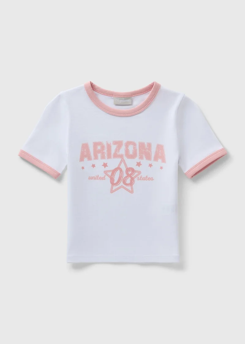 Matalan Girls White Arizona Design T-Shirt