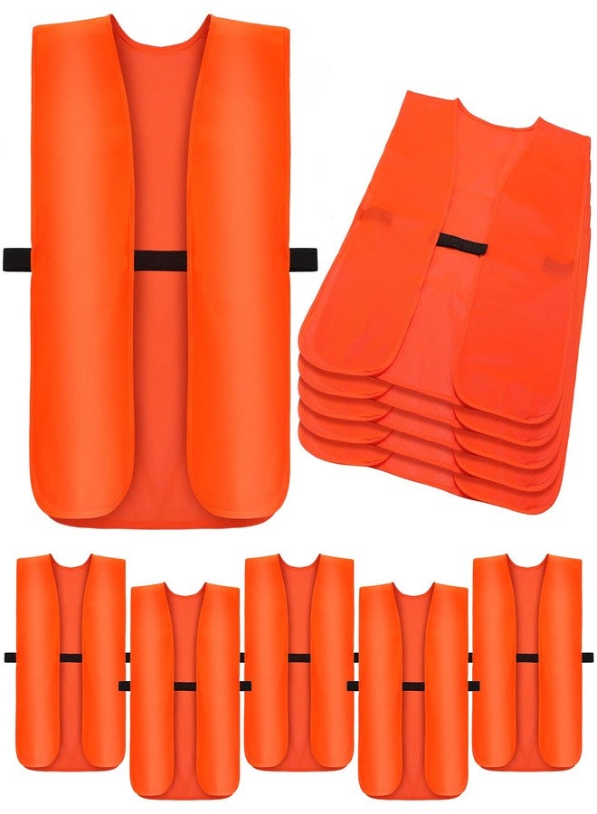 Chuarry 5 Pcs Blaze Orange Hunting Vest Adult Unisex Orange Safety Hunting Vest Outdoor for Men Visibility Unisex Adult Women Outdoor, Medium - Image 1