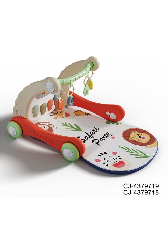 CJ Infant Remote Control Light Music Multifunctional Trolley Pedal Piano Fitness Rack Early Education Toys - Image 1