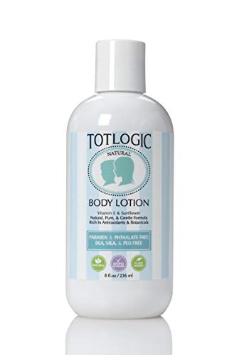 TotLogic Kids and Baby Safe Gentle Body Lotion - 8 oz Original - Scented with Natural Essential Oils - Plant Based Formula for Dry Skin - Image 1