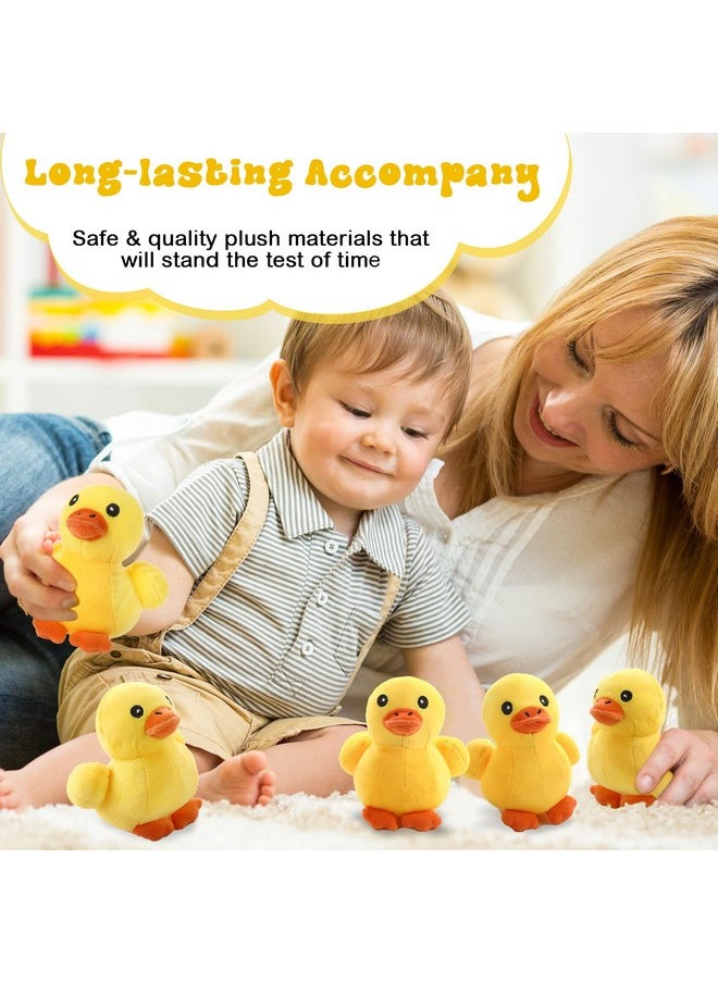 Kasyat - 6 Pieces 13.7 Inches Duck Stuffed Animals Plush Duck With 5 Little Plush Ducks Play Set Duck Stuffed Animals Stuffed Duck Plush Duck Plushies With Zipper Pouch Ducky Animal Dolls - Image 1
