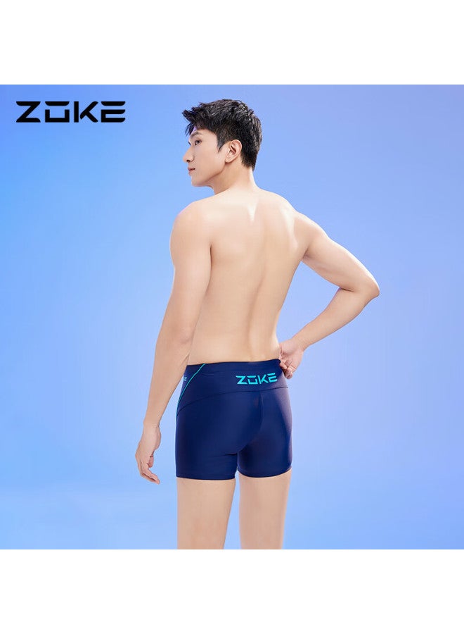 Zoke Men's Swim Trunks, Square-leg Swimming Compeion Swimwear, Professional Athletic Comfortable And Durable, 116602219 Deep Lake Blue M - Image 5