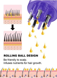 URbazaar Scalp Applicator Comb, Scalp Oil Applicator, Root Comb Applicator Bottle for Hair, Hair Serum Applicator Suitable for Various Liquids Essential Oil, Hair Massager for Hair Growth  - Image 3