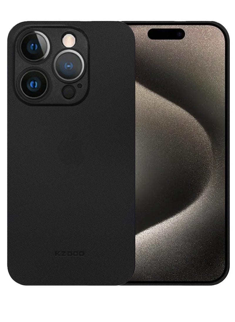 iPhone 15 Pro Max Case Air Skin Series Back Cover Sturdy Durable Thin Case Drop Protection Case Cover Black