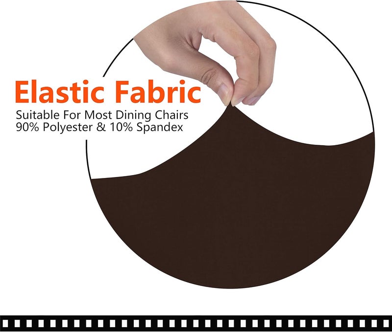 SARAFLORA Office Chair Cover - Large, Brown, Removable With Zipper for Universal Rotating Desk Chair - High Back Seat Washable Protector for Pets - Image 3