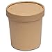 GUSTO 16 oz 50 Count Kraft Paper Food Containers with Vented Lids To Go Hot Soup Bowls Disposable Ice Cream Cups Ideal for Hot and Cold Foods Formerly Comfy Package - Image 4