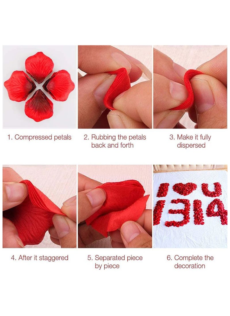 1000-Piece Artificial Flower Rose Petal Set