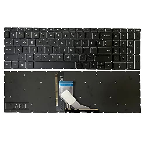 GinTai Laptops Keyboard Backlit US Replacement for HP Pavilion Gaming 15-DK 15-EC 15T-DK 15-CR 15-CS PK1328B3A09 - Image 1