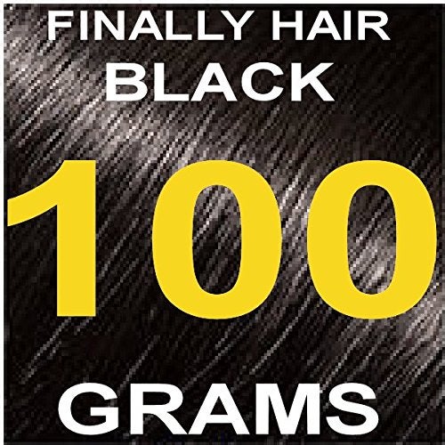 Finally Hair Hair Fiber Refill 100 Grams For Hair Loss Concealing by Finally Hair Black