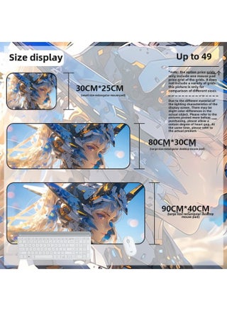 Mouse Pad Oversized Gundam Computer Keyboard Pad Cartoon Game Mouse Pad Boys E-sports Computer Thickened Desk Pad-Color:900*400*2mm-Pattern:Up To 49 - pzsku/Z4E0B03724D10C5A2E57FZ/45/1746195263/f9850efc-dd15-4a23-90c5-7e7368f72ca3