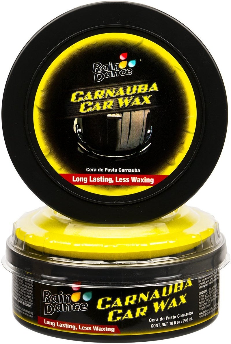 Rain Dance Carnauba Car Wax 10 Fl Oz Smoothens Fine Scratches Creating Brialliant and Shiny Surface