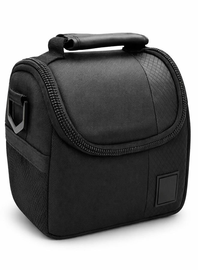 eCostConnection Medium Soft Padded Camera Equipment Bag / Case For Nikon 1 S2, 1 J4, D300, D300S, D3000, D3100, D3200, D5000, D5100, D5200, D5300, D5500, D610, D600, D70, D700, D7000, D7100, D800, D800E, D90, DF, 1 J1, 1 V1 & Moreââ‚¬¦ + Microfiber Cloth - Image 1