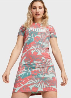 Essential Flower Power Aop T-Shirt Dress