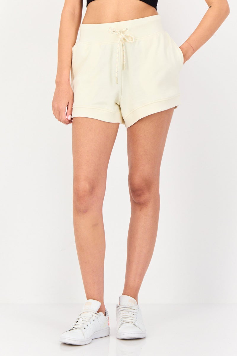 FILA Women Sportswear Fit Outdoor Shorts, Beige - Image 1