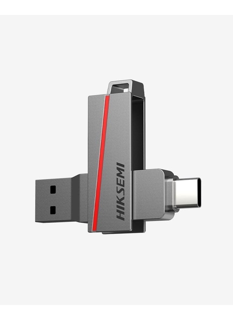 HIKSEMI - DUAL Slim 3.2 Flash Drive, 128 GB - HS-USB-E307C - Image 1