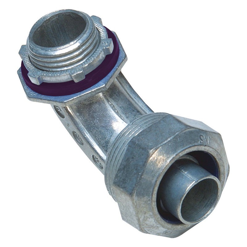 Sigma Electric Gray Sigma Engineered Solutions ProConnex 49470 LiquidTight 90Degree Connector 12Inch 1Pack Size