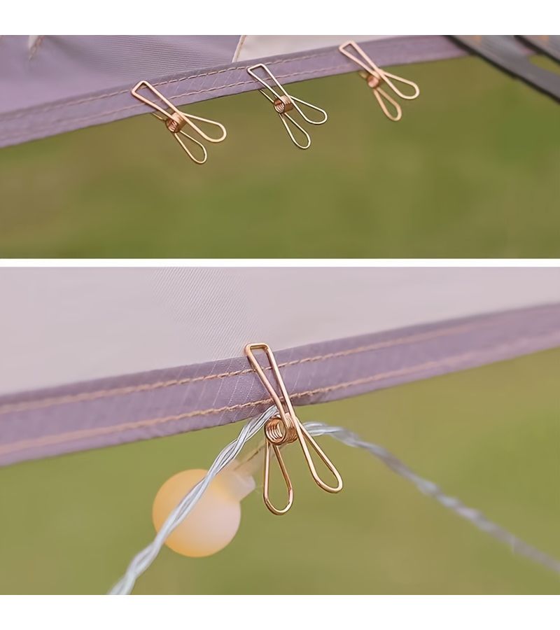Rose Golden Fish Shape Metal Paper Clips 15 Pack Binder Office Supplies Bookmark - Image 5