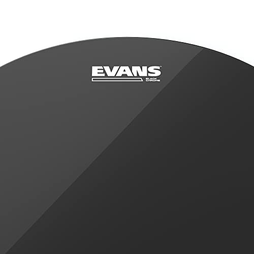Evans Black Chrome Drum Head, 12 Inch - Image 2
