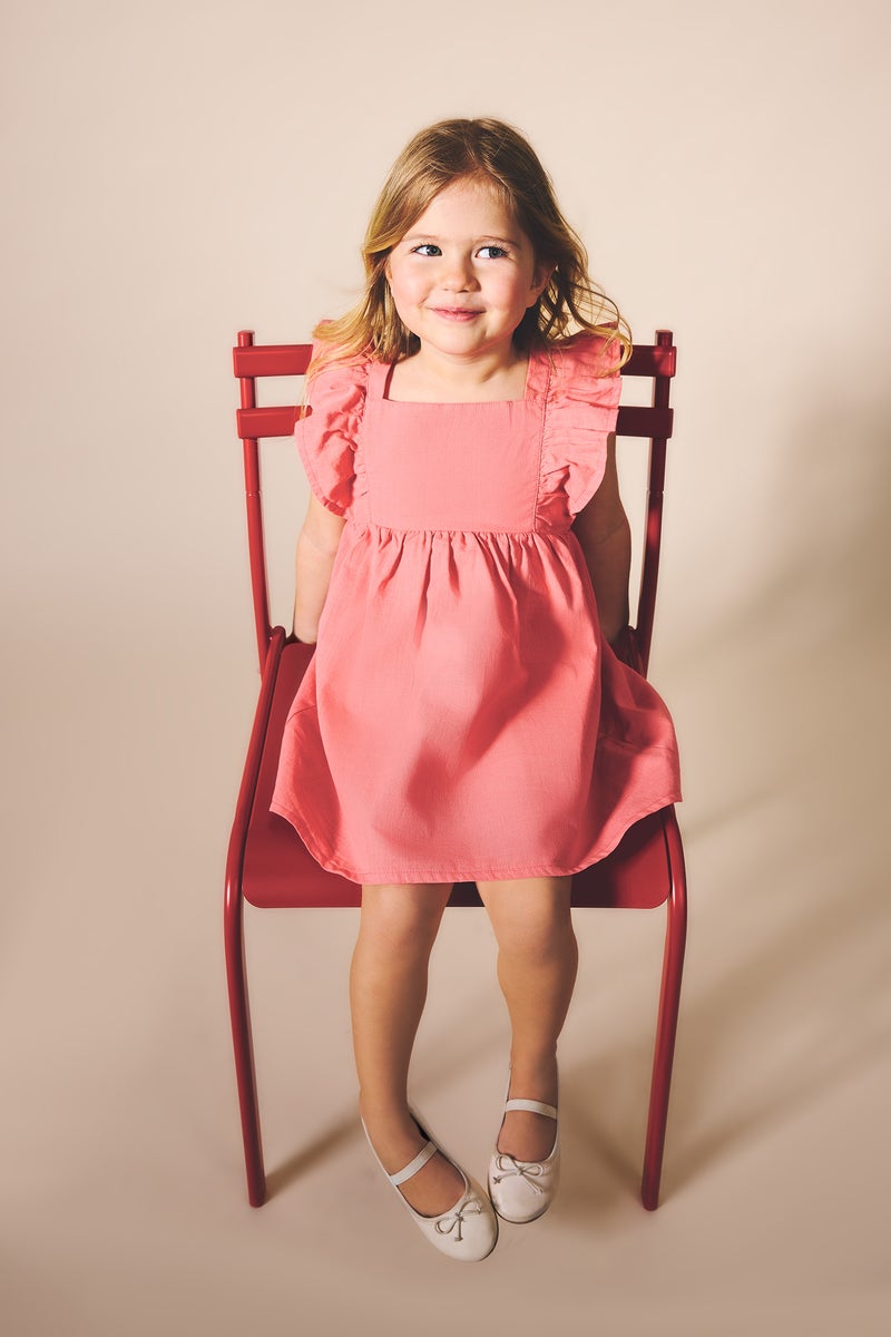 DeFacto Pink BabyGirl Baby Girl Strappy Woven Dress Casual - Image 1
